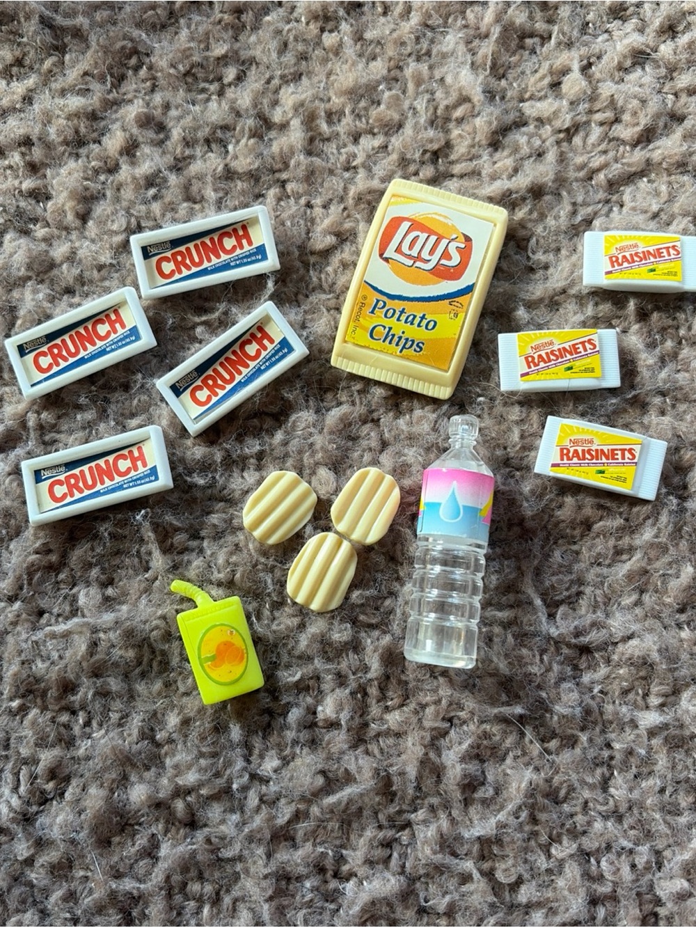 Barbie Doll Kitchen Movie Night Food Candy Bar Crunch Raisinets Chips